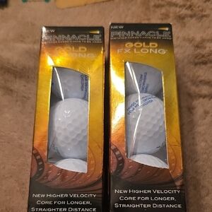 Gold FX Long Golf Balls - White